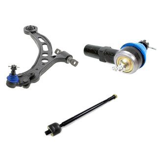 Mevotech® - Supreme™ Front Driver Side Lower Control Arm with Ball Joint and Tie Rod End Kit