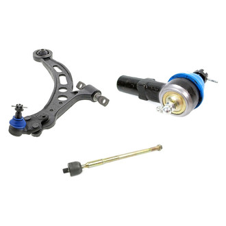 Mevotech® - Supreme™ Front Driver Side Lower Control Arm with Ball Joint and Tie Rod End Kit