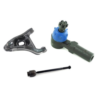Mevotech® - Supreme™ Front Driver Side Lower Control Arm with Ball Joint and Tie Rod End Kit