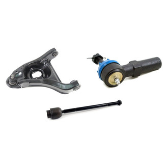 Mevotech® - Supreme™ Front Driver Side Lower Control Arm with Ball Joint and Tie Rod End Kit