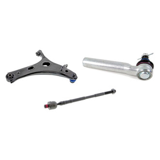 Mevotech® - Supreme™ Front Driver Side Lower Control Arm with Ball Joint and Tie Rod End Kit