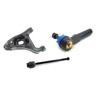 Mevotech® - Supreme™ Front Driver Side Lower Control Arm with Ball Joint and Tie Rod End Kit