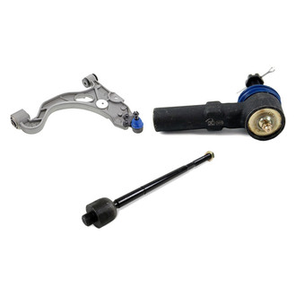Mevotech® - Supreme™ Front Driver Side Lower Control Arm with Ball Joint and Tie Rod End Kit