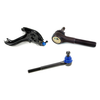 Mevotech® - Supreme™ Front Driver Side Lower Control Arm with Ball Joint and Tie Rod End Kit