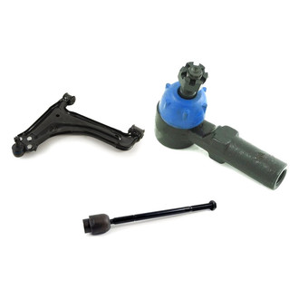 Mevotech® - Supreme™ Front Driver Side Lower Control Arm with Ball Joint and Tie Rod End Kit
