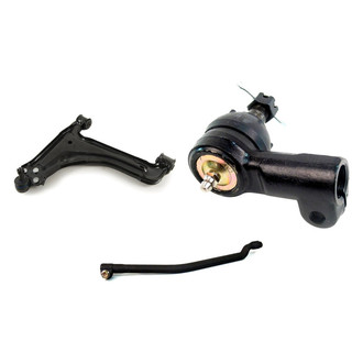Mevotech® - Supreme™ Front Driver Side Lower Control Arm with Ball Joint and Tie Rod End Kit