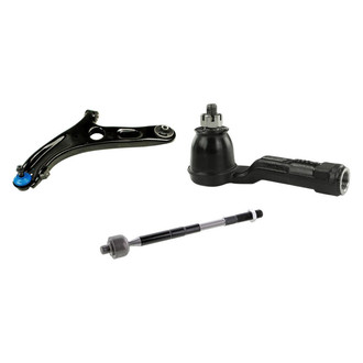 Mevotech® - Supreme™ Front Driver Side Lower Control Arm with Ball Joint and Tie Rod End Kit