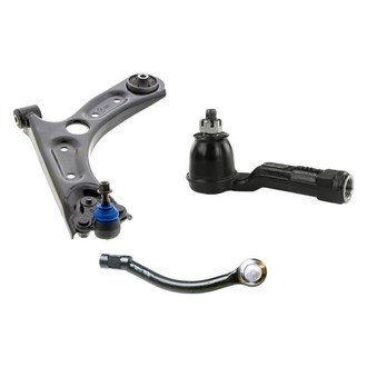 Mevotech® - Supreme™ Front Driver Side Lower Control Arm with Ball Joint and Tie Rod End Kit