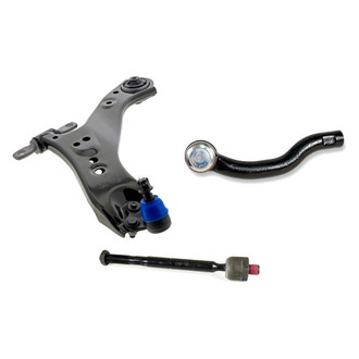 Mevotech® - Supreme™ Front Driver Side Lower Control Arm with Ball Joint and Tie Rod End Kit