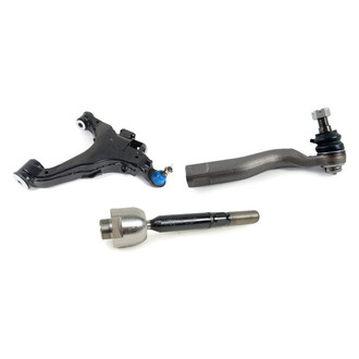 Mevotech® - Supreme™ Front Driver Side Lower Control Arm with Ball Joint and Tie Rod End Kit