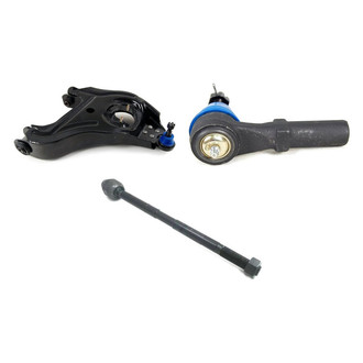Mevotech® - Supreme™ Front Driver Side Lower Control Arm with Ball Joint and Tie Rod End Kit