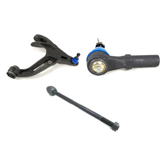 Mevotech® - Supreme™ Front Driver Side Lower Control Arm with Ball Joint and Tie Rod End Kit
