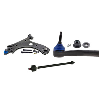 Mevotech® - Supreme™ Front Driver Side Lower Control Arm with Ball Joint and Tie Rod End Kit