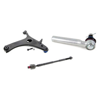 Mevotech® - Supreme™ Front Driver Side Lower Control Arm with Ball Joint and Tie Rod End Kit