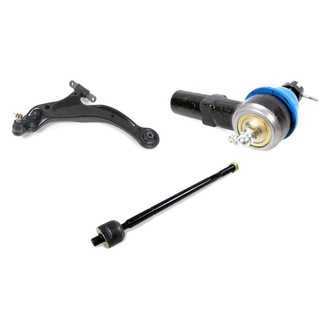 Mevotech® - Supreme™ Front Driver Side Lower Control Arm with Ball Joint and Tie Rod End Kit