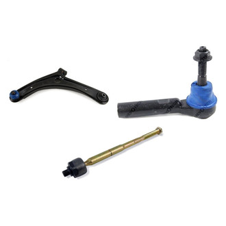 Mevotech® - Supreme™ Front Driver Side Lower Control Arm with Ball Joint and Tie Rod End Kit