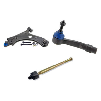Mevotech® - Supreme™ Front Driver Side Lower Control Arm with Ball Joint and Tie Rod End Kit