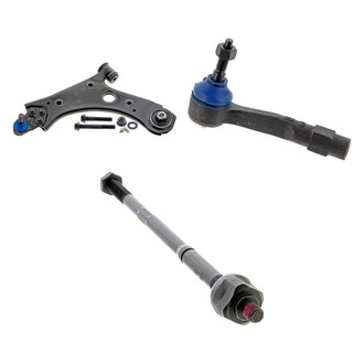 Mevotech® - Supreme™ Front Driver Side Lower Control Arm with Ball Joint and Tie Rod End Kit