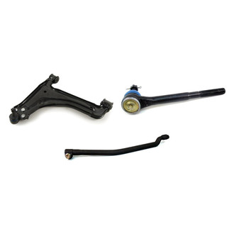 Mevotech® - Supreme™ Front Driver Side Lower Control Arm with Ball Joint and Tie Rod End Kit