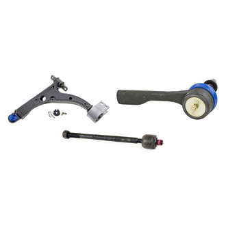 Mevotech® - Supreme™ Front Driver Side Lower Control Arm with Ball Joint and Tie Rod End Kit