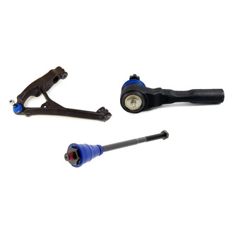 Mevotech® - Supreme™ Front Driver Side Lower Control Arm with Ball Joint and Tie Rod End Kit