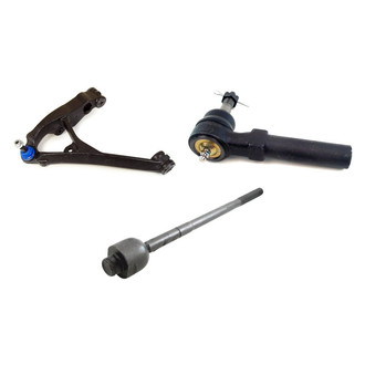 Mevotech® - Supreme™ Front Driver Side Lower Control Arm with Ball Joint and Tie Rod End Kit