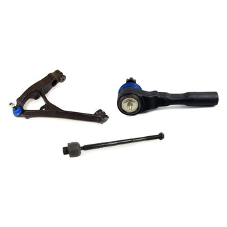 Mevotech® - Supreme™ Front Driver Side Lower Control Arm with Ball Joint and Tie Rod End Kit