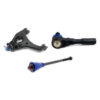 Mevotech® - Supreme™ Front Driver Side Lower Control Arm with Ball Joint and Tie Rod End Kit
