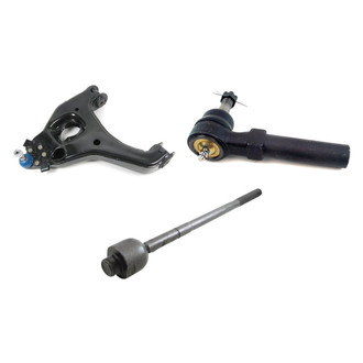 Mevotech® - Supreme™ Front Driver Side Lower Control Arm with Ball Joint and Tie Rod End Kit
