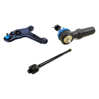 Mevotech® - Supreme™ Front Driver Side Lower Control Arm with Ball Joint and Tie Rod End Kit