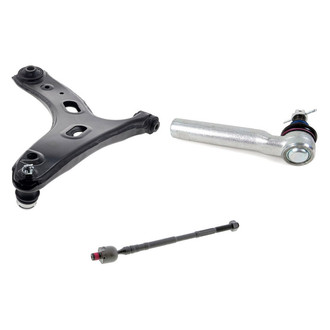 Mevotech® - Supreme™ Front Driver Side Lower Control Arm with Ball Joint and Tie Rod End Kit