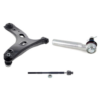 Mevotech® - Supreme™ Front Driver Side Lower Control Arm with Ball Joint and Tie Rod End Kit