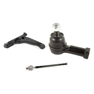 Mevotech® - Supreme™ Front Driver Side Lower Control Arm with Ball Joint and Tie Rod End Kit