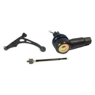 Mevotech® - Supreme™ Front Driver Side Lower Control Arm with Ball Joint and Tie Rod End Kit