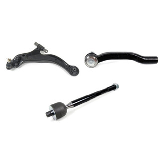 Mevotech® - Supreme™ Front Driver Side Lower Control Arm with Ball Joint and Tie Rod End Kit