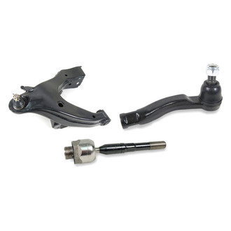 Mevotech® - Supreme™ Front Driver Side Lower Control Arm with Ball Joint and Tie Rod End Kit