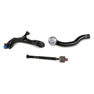 Mevotech® - Supreme™ Front Driver Side Lower Control Arm with Ball Joint and Tie Rod End Kit