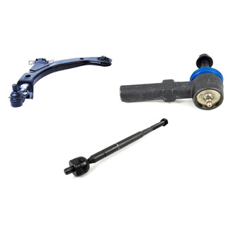 Mevotech® - Supreme™ Front Driver Side Lower Control Arm with Ball Joint and Tie Rod End Kit