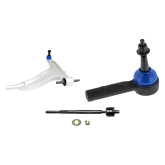 Mevotech® - Supreme™ Front Driver Side Lower Control Arm with Ball Joint and Tie Rod End Kit