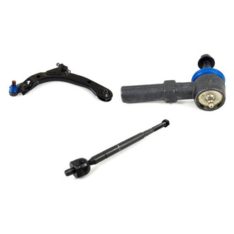 Mevotech® - Supreme™ Front Driver Side Lower Control Arm with Ball Joint and Tie Rod End Kit