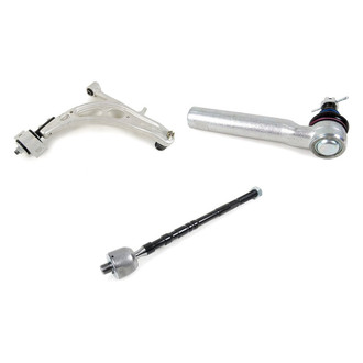 Mevotech® - Supreme™ Front Driver Side Lower Control Arm with Ball Joint and Tie Rod End Kit
