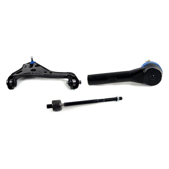 Mevotech® - Supreme™ Front Driver Side Lower Control Arm with Ball Joint and Tie Rod End Kit