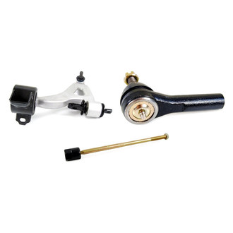 Mevotech® - Supreme™ Front Driver Side Lower Control Arm with Ball Joint and Tie Rod End Kit