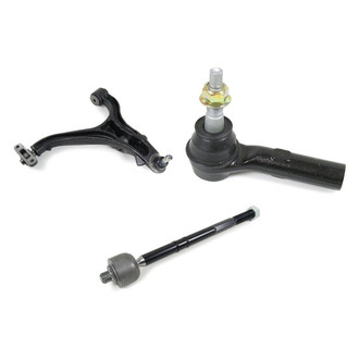 Mevotech® - Supreme™ Front Driver Side Lower Control Arm with Ball Joint and Tie Rod End Kit