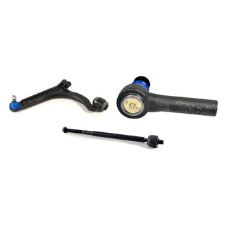 Mevotech® - Supreme™ Front Driver Side Lower Control Arm with Ball Joint and Tie Rod End Kit