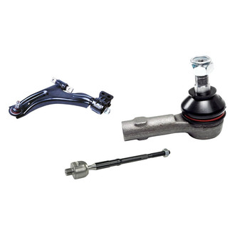 Mevotech® - Supreme™ Front Driver Side Lower Control Arm with Ball Joint and Tie Rod End Kit