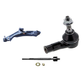 Mevotech® - Supreme™ Front Driver Side Lower Control Arm with Ball Joint and Tie Rod End Kit