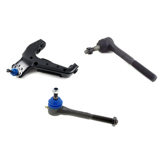 Mevotech® - Supreme™ Front Driver Side Lower Control Arm with Ball Joint and Tie Rod End Kit