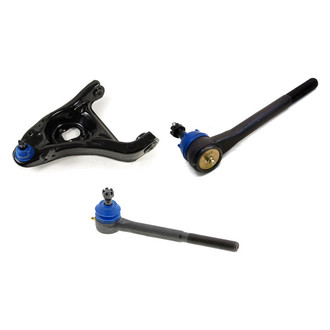 Mevotech® - Supreme™ Front Driver Side Lower Control Arm with Ball Joint and Tie Rod End Kit