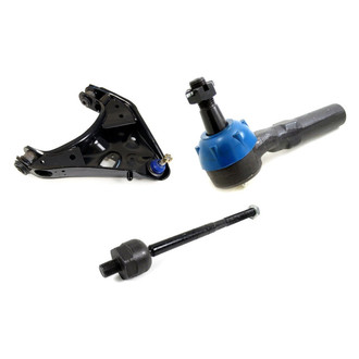 Mevotech® - Supreme™ Front Driver Side Lower Control Arm with Ball Joint and Tie Rod End Kit